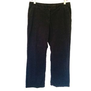 Izod black mini wale corduroy straight leg pants